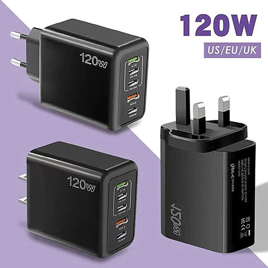 120W  Port USB Charger Fast Charging