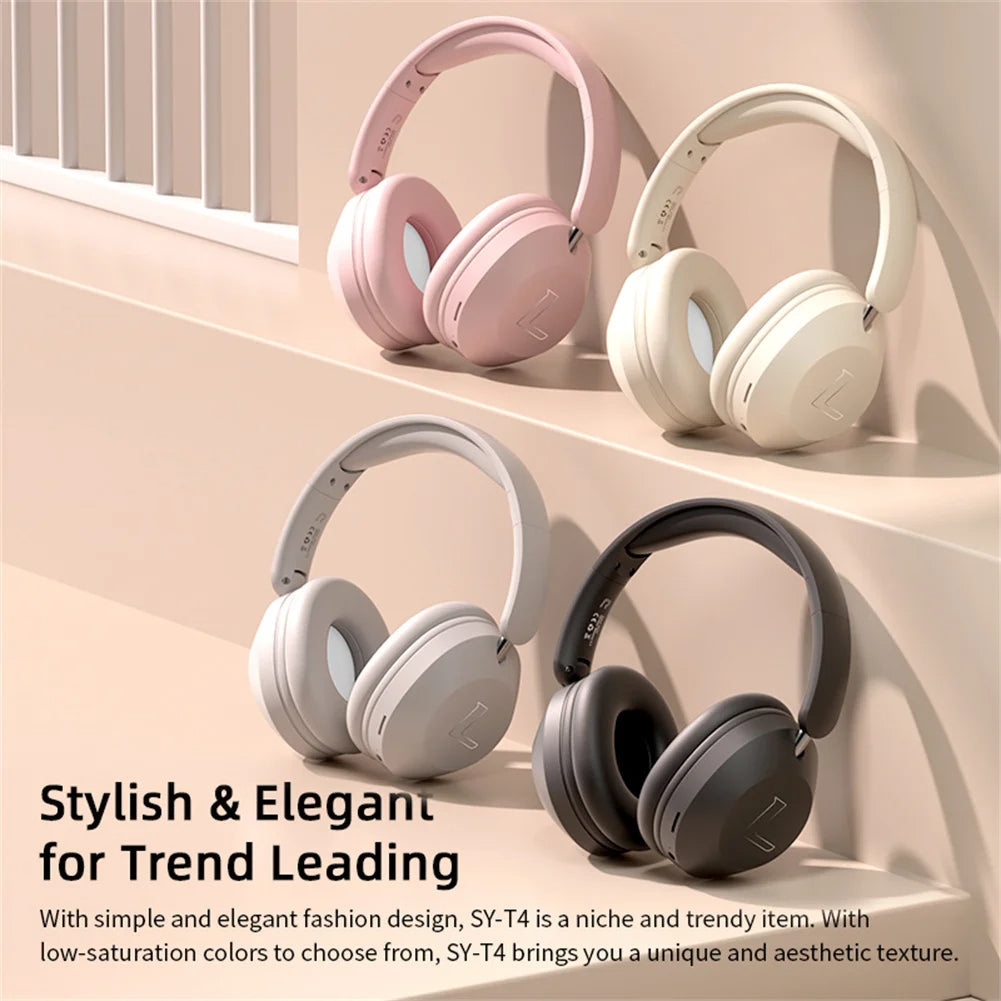 Over Ear Headphones 15 Hrs Wireless/Wired Stereo Sound Foldable Headsets