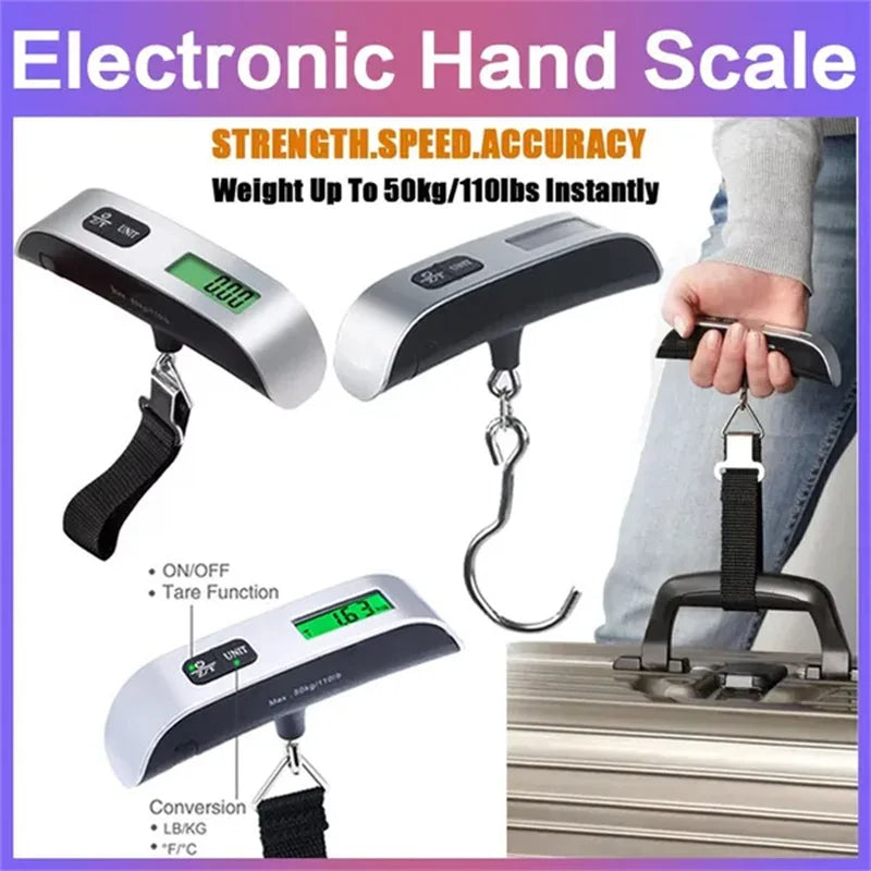 Portable Scale Electronic Luggage Scale With LCD Display