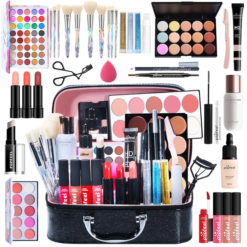 Makeup Kit Full Set Box Glitter Eyeshadow