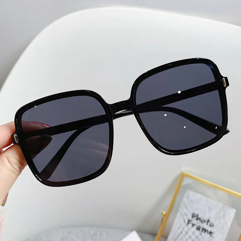 New Oversized Rectangle Sunglasses Women's Fashion