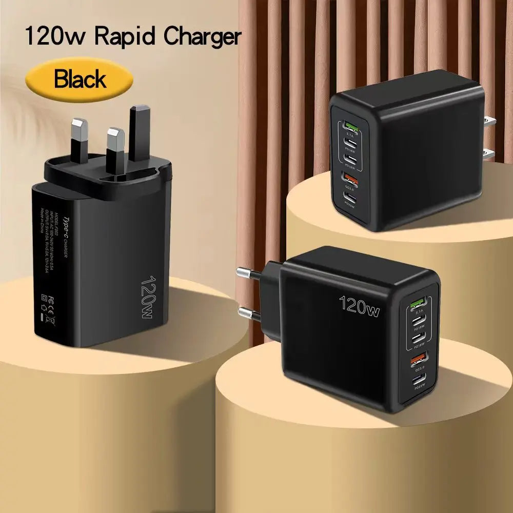 120W  Port USB Charger Fast Charging