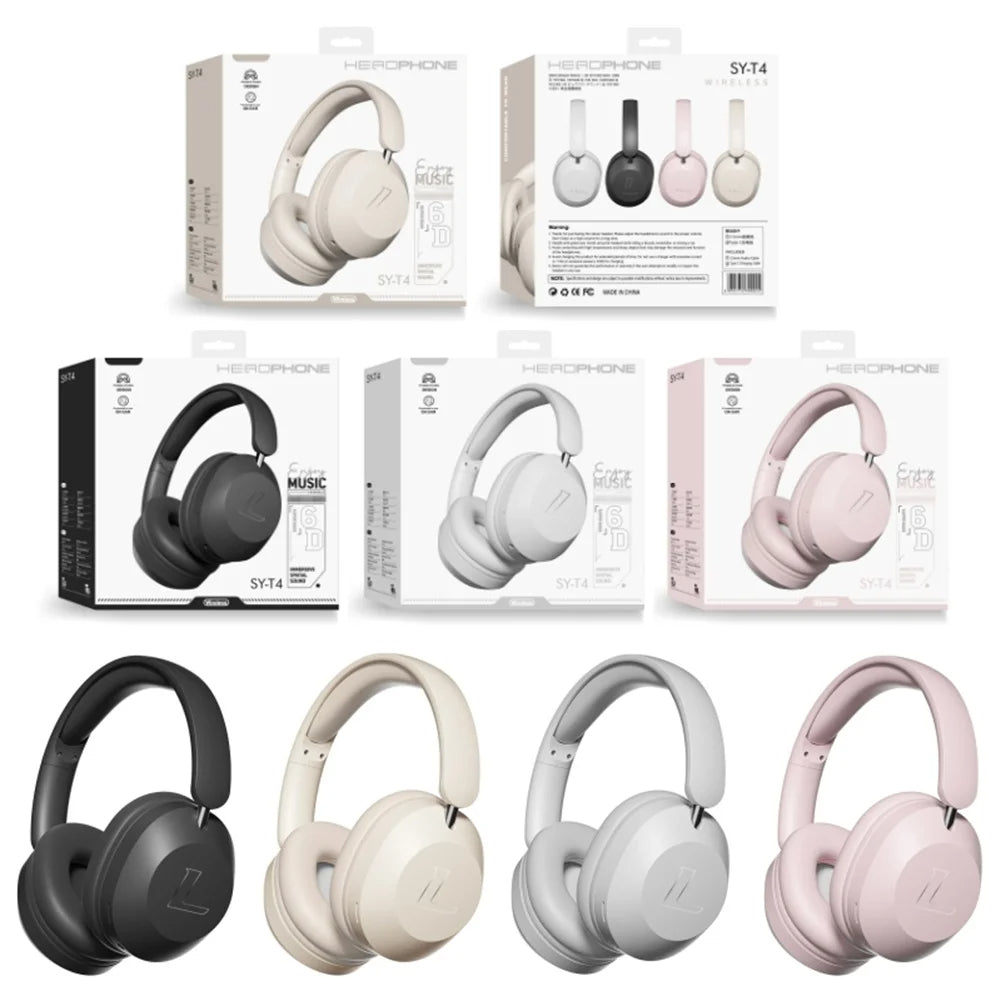 Over Ear Headphones 15 Hrs Wireless/Wired Stereo Sound Foldable Headsets