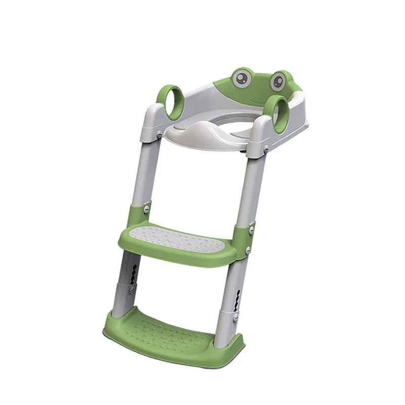 Foldable Multi-functional Baby Toilet Training Ladder Soft Seat