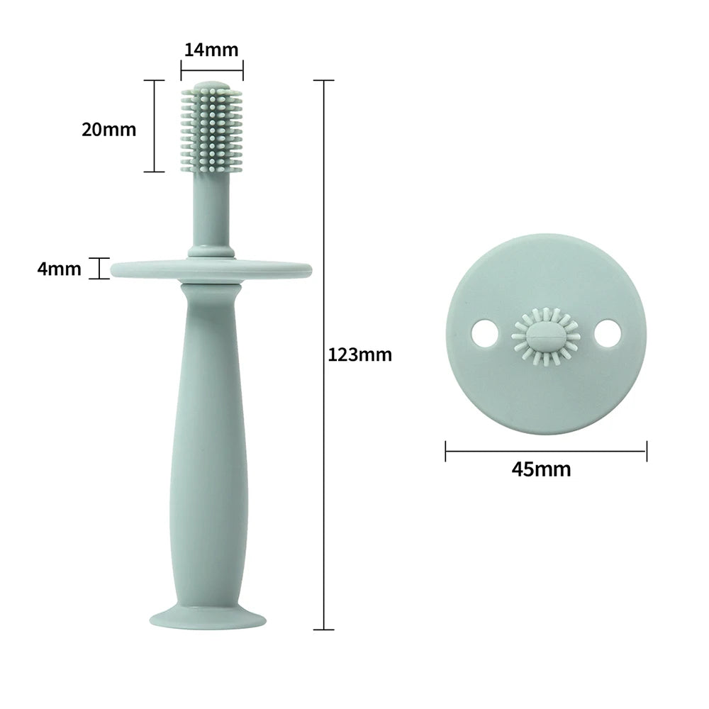 Baby Soft Toothbrush BPA Free Silicone Infant Tooth Teeth Clean