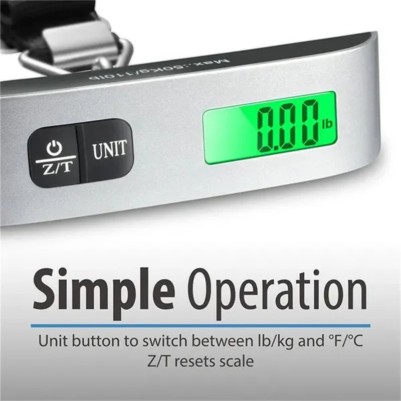 Portable Scale Electronic Luggage Scale With LCD Display