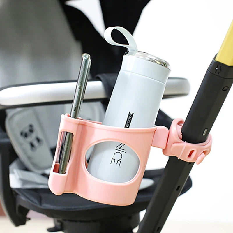 2 in1 Stroller Cup Holder Mobile Phone Rack Universal Milk Bottle Holder