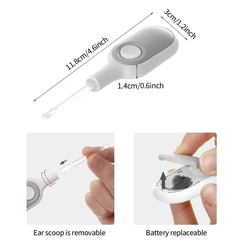 Baby Ear Cleaner Luminous Wax Removal Tool Flashlight Earpick Earwax